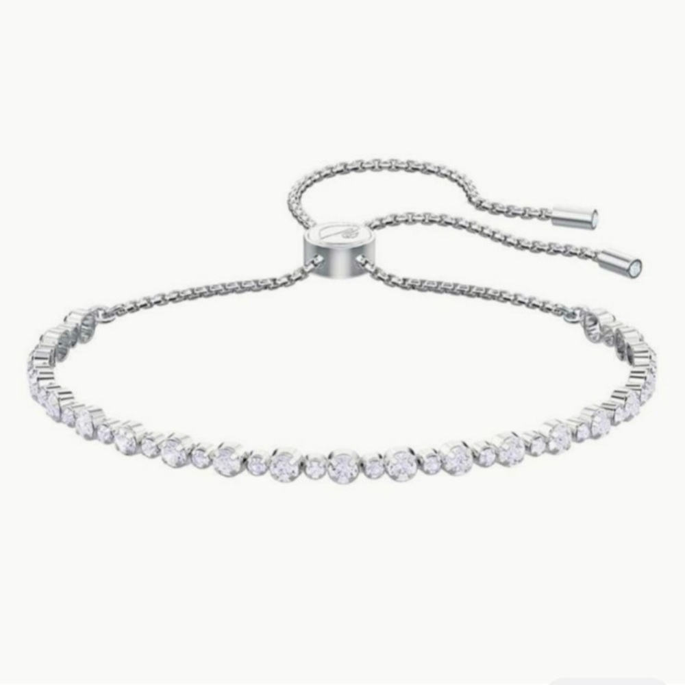 Swarovski Silver Crystal Bracelet Adjustable